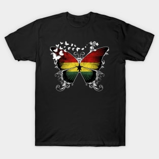 Ghana Flag Butterfly T-Shirt